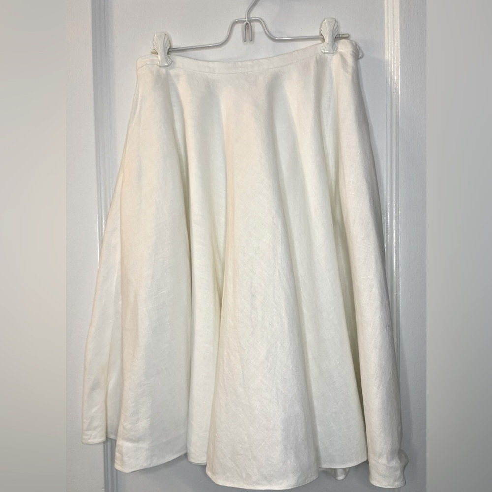 Ralph Lauren White Linen Skirt size 2